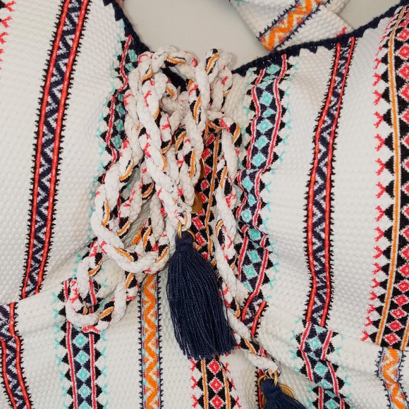 Jessica Simpson Striped textured tankini top. - Picture 4 of 6